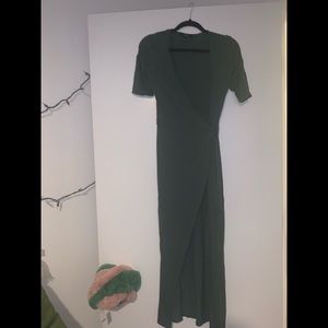 Olive green Wrap dress